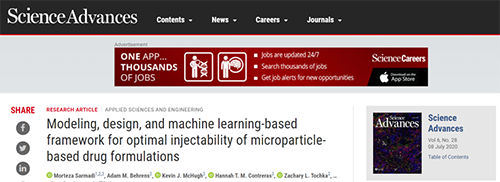 近日麻省理工大学的研究人员开发出一种计算模型，可以帮助改善注射类微粒制剂的可注射性并防止堵塞。