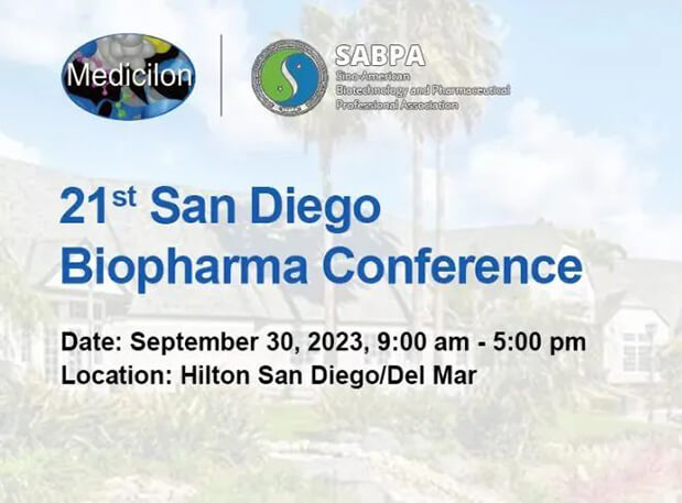 9月30日，不朽情缘mg官网陈春麟博士将出席第21届圣地亚哥生物制药大会