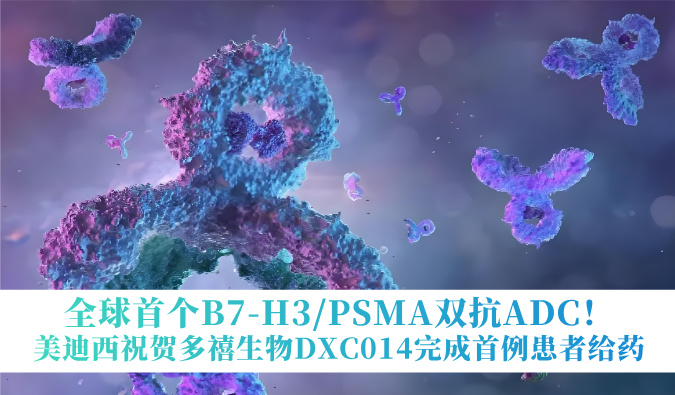 全球首个B7-H3/PSMA双抗ADC！不朽情缘mg官网：囟囔顳XC014完成首例患者给药